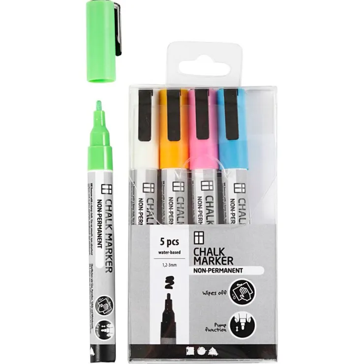 Rotulador tiza 5 colores<Creativ Company Sale