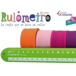 Rulómetro regla de silicona enrollable color surtido<Fraga Best