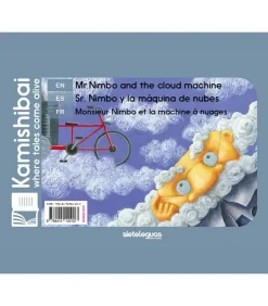 Señor Nimbo y la máquina de nubes. Cuento Kamishibai A4. Esp/En/Alemán< Clearance