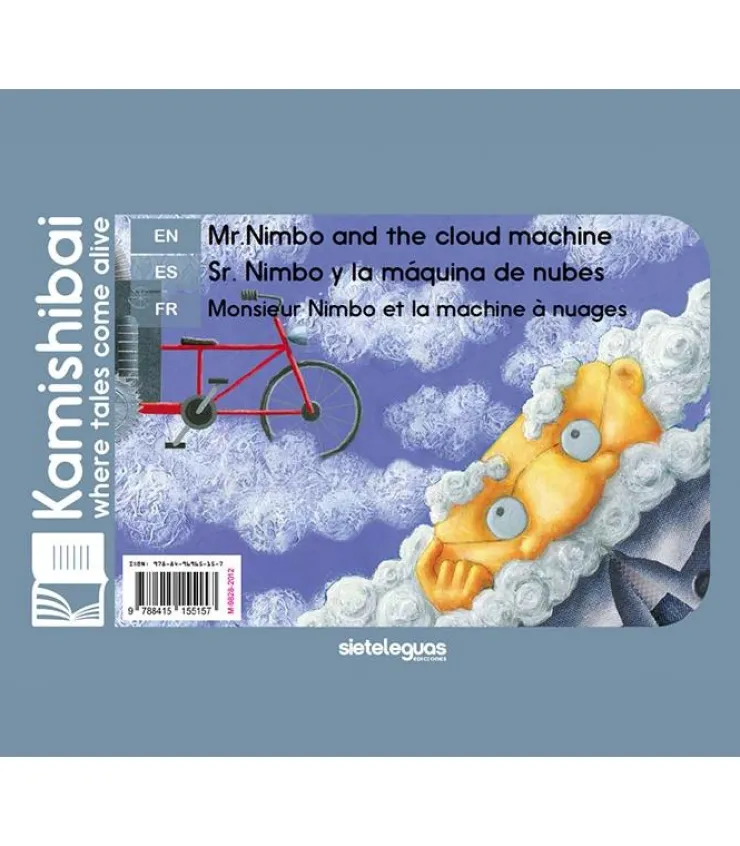 Señor Nimbo y la máquina de nubes. Cuento Kamishibai A4. Esp/En/Alemán< Clearance