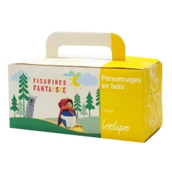 Set 10 figuras madera fantasía 7cm formas variadas<Loolipo Clearance