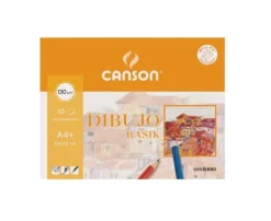 Set 10 láminas de dibujo A4 con recuadro 130gr. Basik<Canson Discount