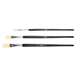 Set 3 pinceles planos serie 526 números 6, 10 Y 14<Milan Hot