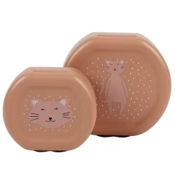 Set 2 tarteras 150ml y 300ml gato cierre clip<Trixie Online