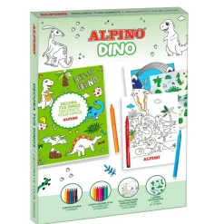 Set dino decora con rotuladores y pegatinas<Alpino Online