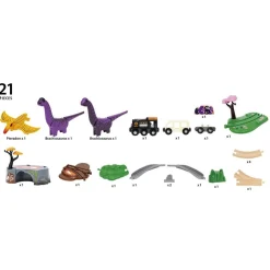 Set circuito tren aventuras jurásicas dinosaurios<Brio Hot