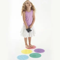 Set círculos silicona sensoriales texturas y colores<Tickit Online