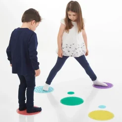Set círculos silicona sensoriales texturas y colores<Tickit Online