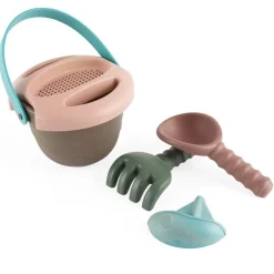 Set cubo de playa con accesorios Eco Green Bean, colores surtidos<Dantoy Online