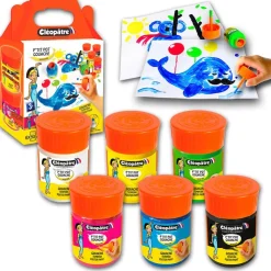 Set de 6 botes de témpera 50ml con pincel P´tit Pot Gouache<Cleopatre New