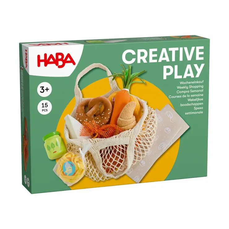 Set de alimentos tela compra semanal<Haba Online