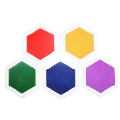 Set de almohadillas con tinta para estampar grandes 5 colores<Loolipo Online