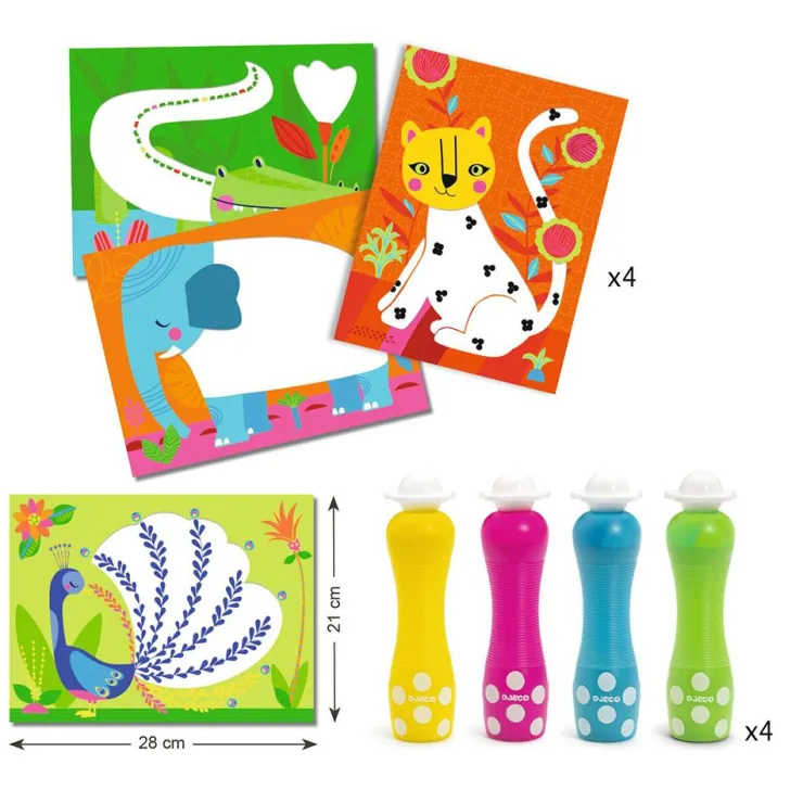 Set para colorear con puntos ¡Y punto pelota!<Djeco Clearance