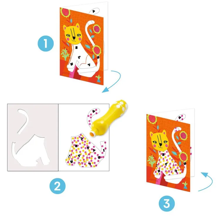 Set para colorear con puntos ¡Y punto pelota!<Djeco Clearance