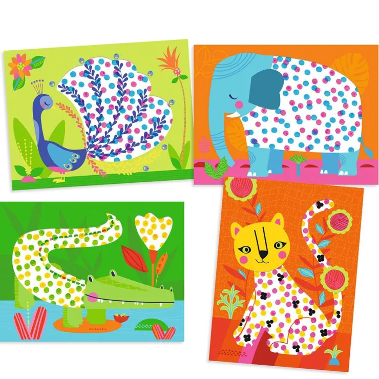 Set para colorear con puntos ¡Y punto pelota!<Djeco Clearance