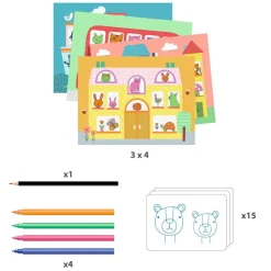 Set para colorear El calco es un arte<Djeco Discount