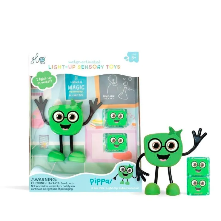 Set personaje Pippa y 2 cubos verdes con luz Glo Pals<Glopals Clearance