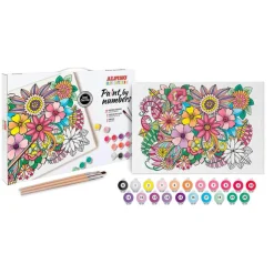 Set pinta por números acrílico 21col. 3ml Color Experience con lienzo<Alpino Hot