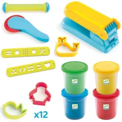 Set plastilina 4 colores con accesorios<Djeco Hot