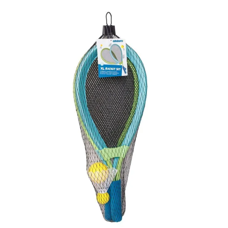 Set raquetas XL con 1 pelota y 1 pelota de bádminton.<Alldoro Discount