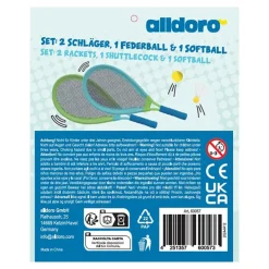 Set raquetas XL con 1 pelota y 1 pelota de bádminton.<Alldoro Discount