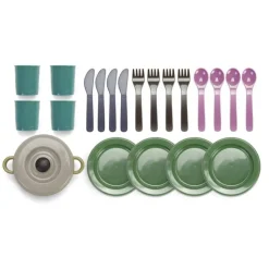 Set vajilla Eco Green Bean (Colores surtidos)<Dantoy Hot