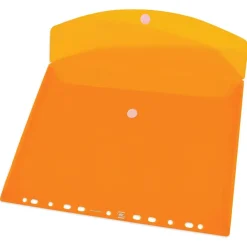 Sobre tamaño A4 PP translúcido multitaladro con cierre de velcro colores surtidos<Oxford
