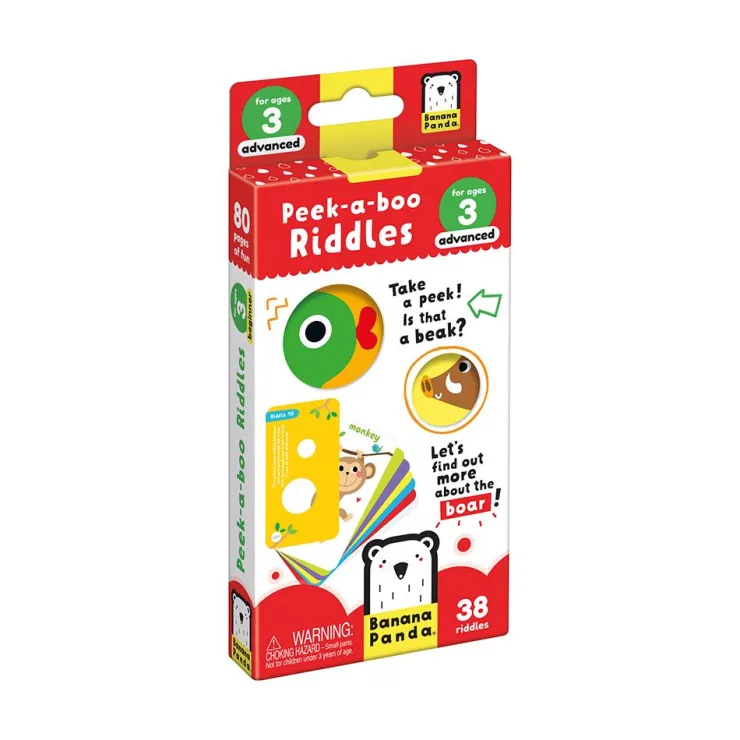 Tarjetas en inglés Peek a Boo Riddles advanced<Banana Panda Online