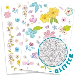 Tatuajes flores campestres set 2 hojas<Djeco Discount