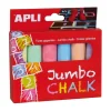 Tizas redondas jumbo 6 colores<Apli Outlet