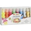 Témpera 8 colores flúor y metalizados 50ml.<Primo Hot