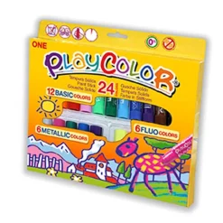 Témpera sólida 24 colores Playcolor<Instant Online